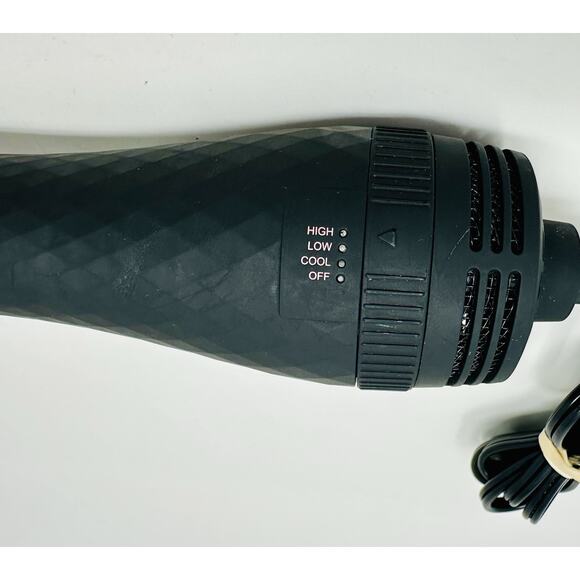 L’ange 2 in 1 Volumizing Brush Hair Dryer 3” Black Lange AB313 Tested Working - Picture 3 of 3